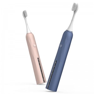 3D Professional Whitening Sonic Electric Toombrush, แปรงสีฟันไฟฟ้าแบบชาร์จไฟได้สำหรับผู้ใหญ่และเด็ก, ตัวจับเวลาอัจฉริยะในตัว, ทำความสะอาดแปรงสีฟันกันน้ำชุดสีชมพูสีขาว
